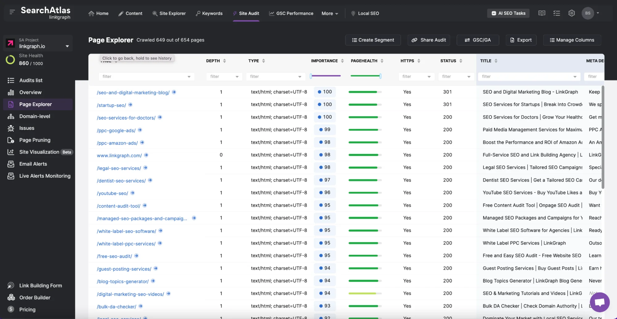 Page Explorer