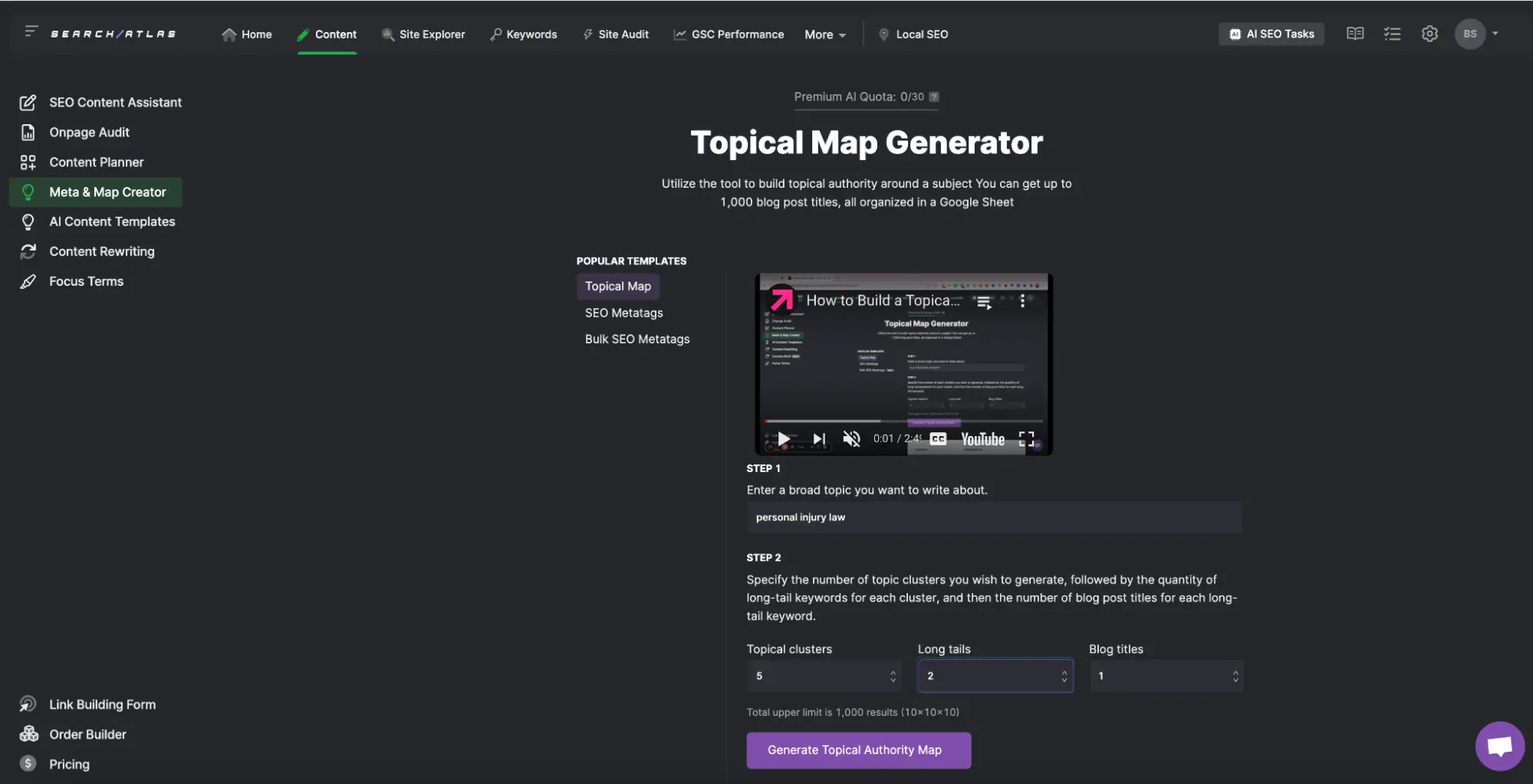 topical map screenshot