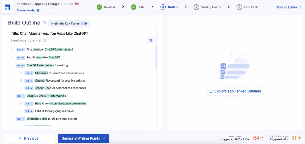 Scalenut Outline Builder