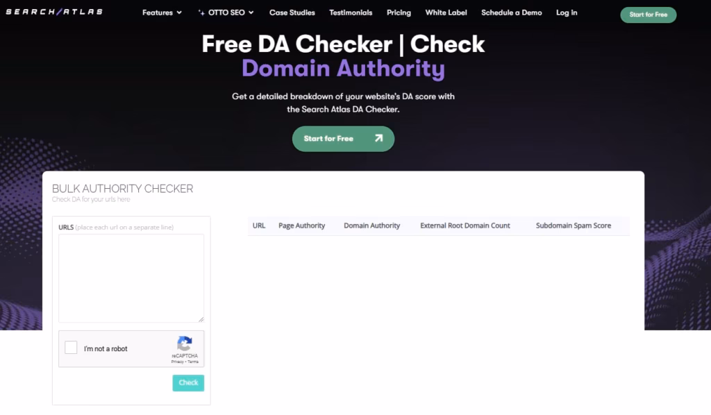 search atlas domain authority checker