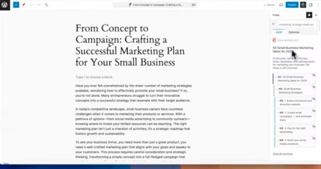 Frase io WordPress Plugin