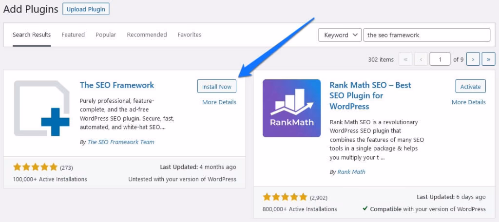 SEO Framework WP plugin