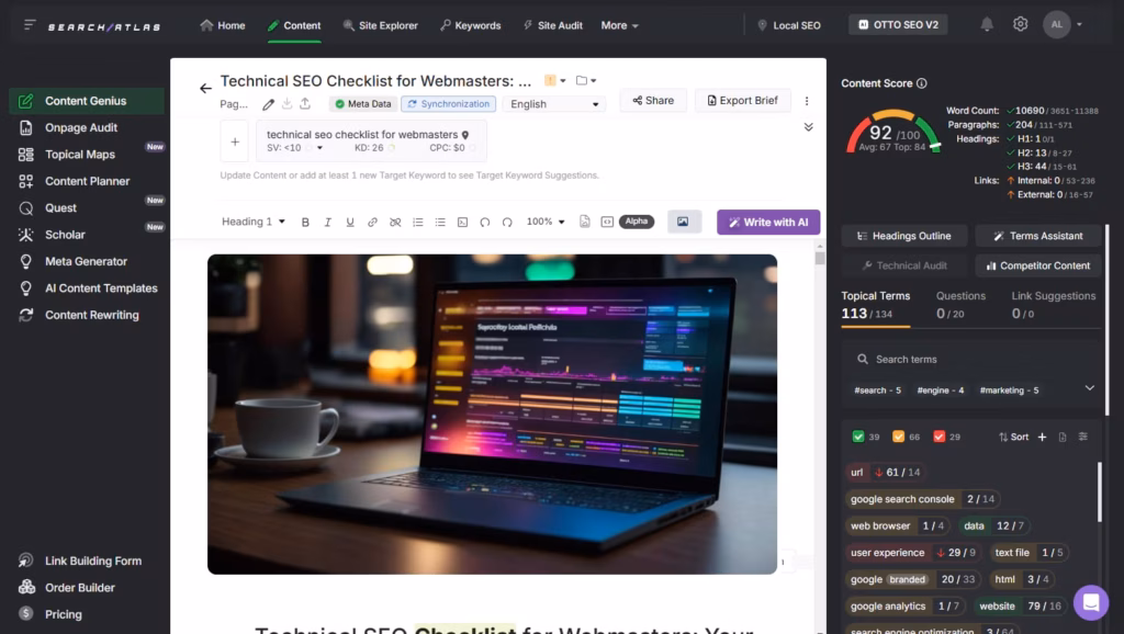 content genius image 3 high readability score content