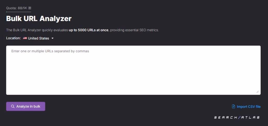 search atlas bulk url analyzer