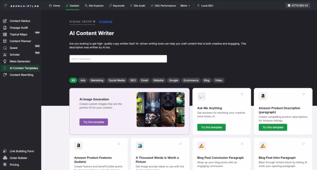 search atlas content templates