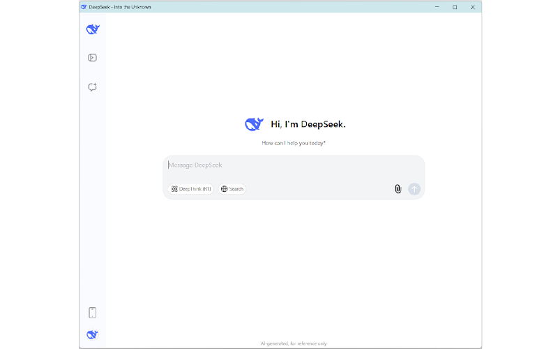 DeepSeek platform example