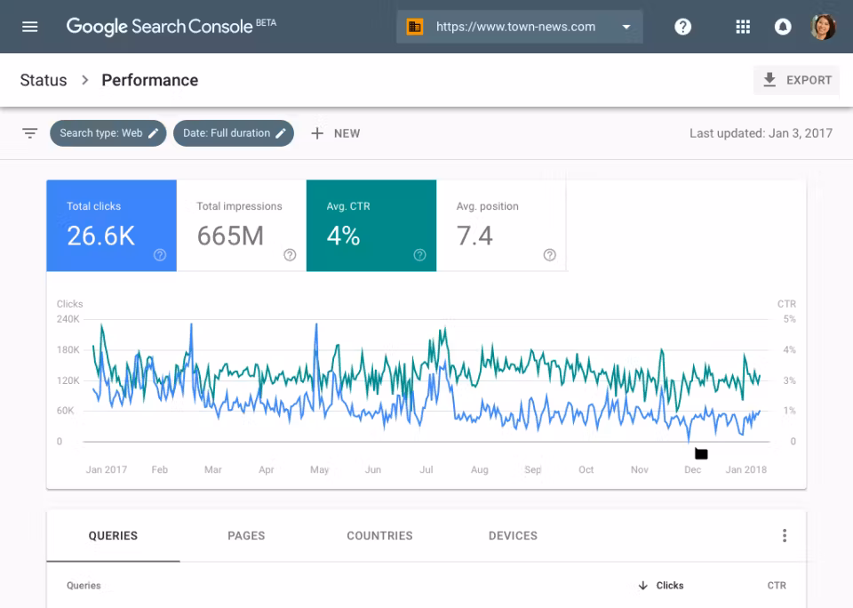 google search console via capterra
