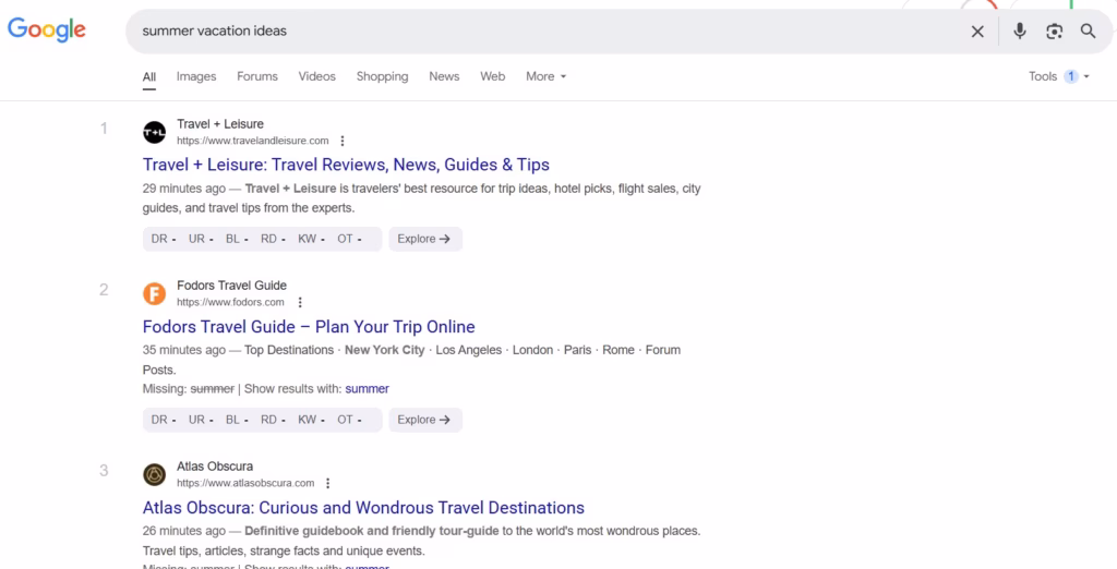 summer vacation ideas