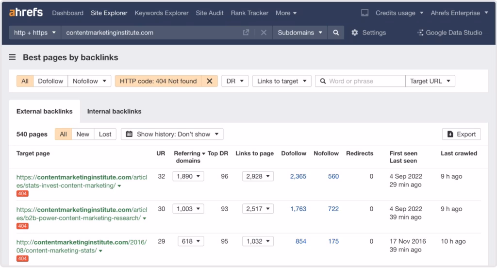 Ahrefs Backlink Checker