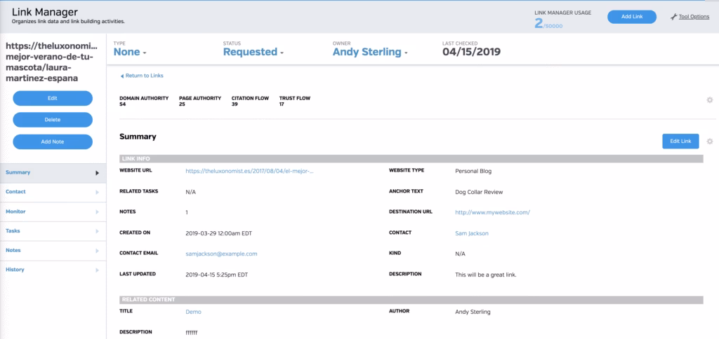 Raven Tools Link Building