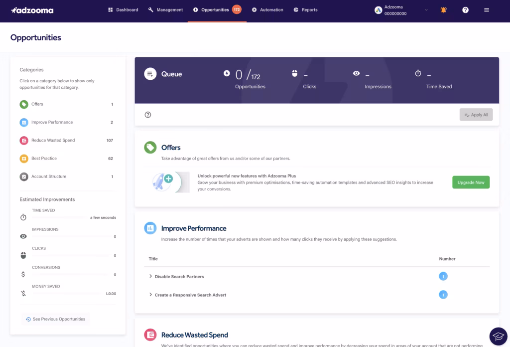 adzooma dashboard via capterra