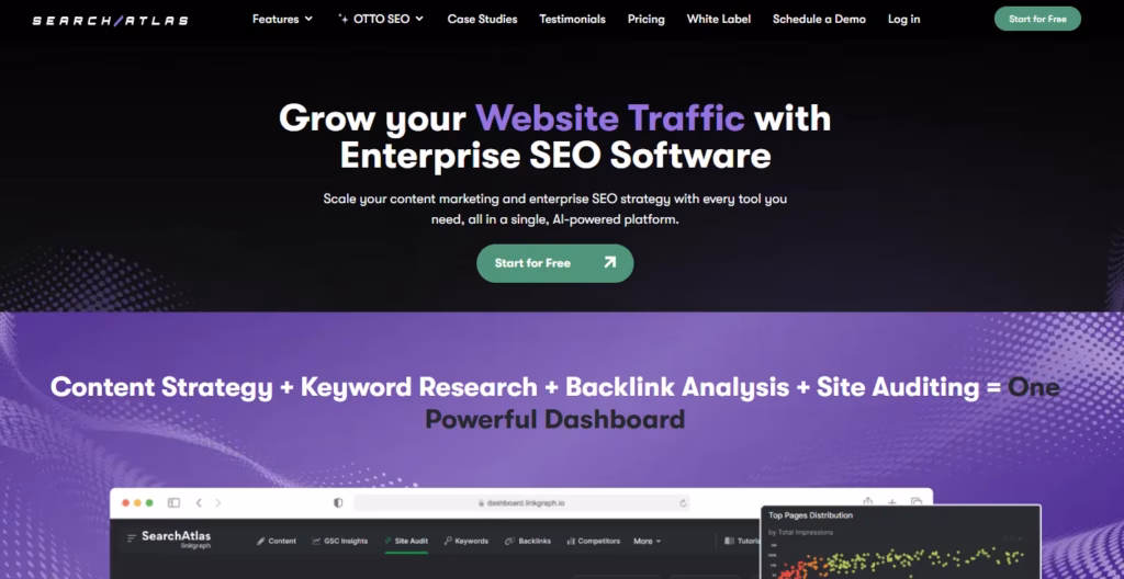 Grow You Website traffic with enterpise seo software