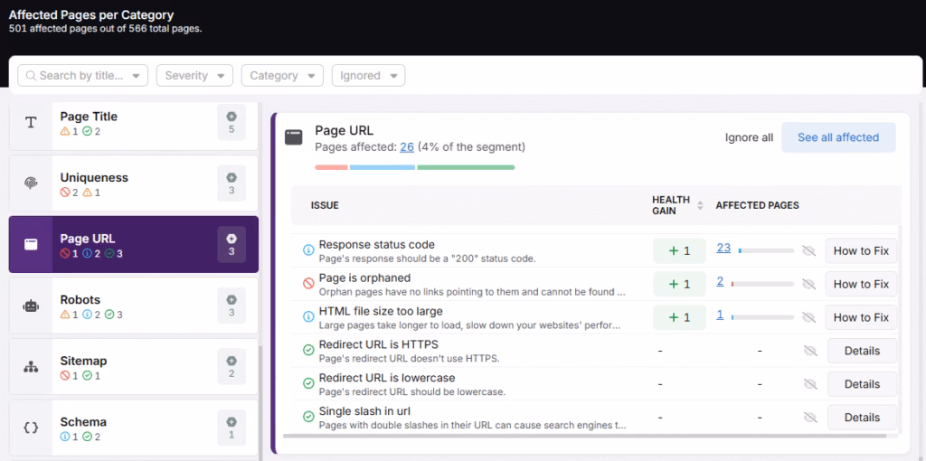 search atlas on-page audit page URL html