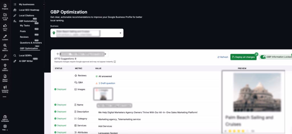 GBP Optimization Search Atlas OTTO