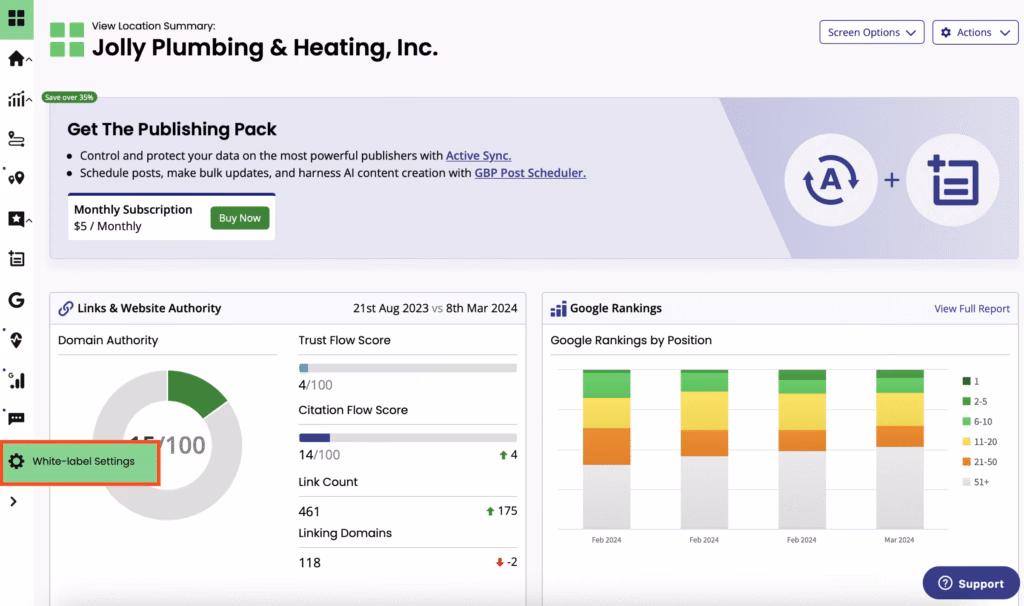 White Label brightlocal