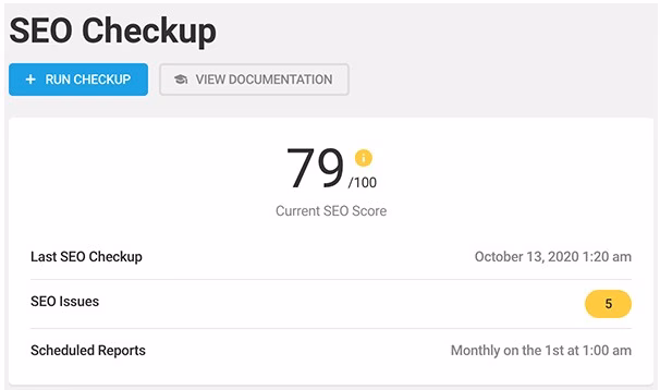 Smart Crawl SEO Checkup