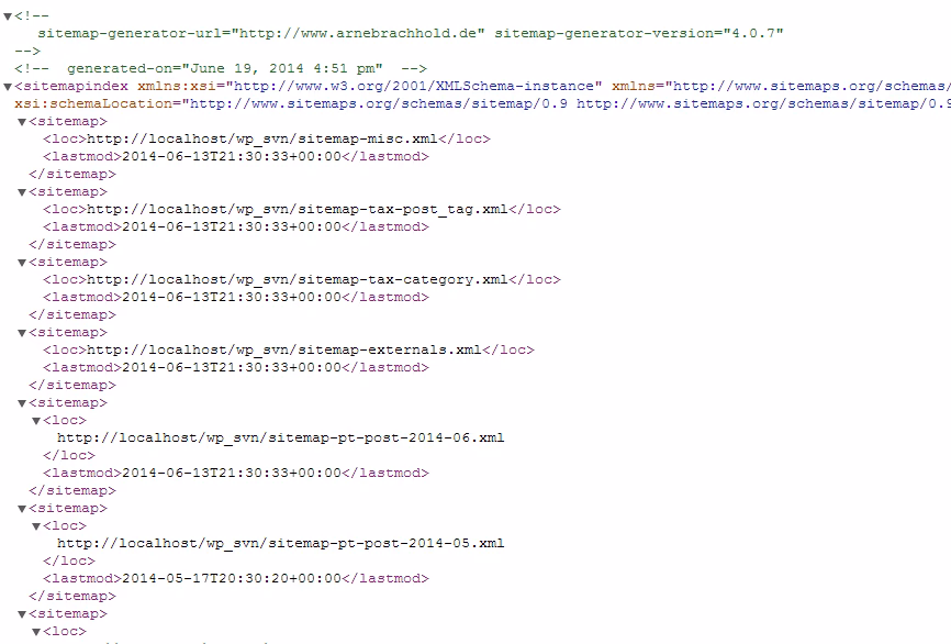 XML sitemap generator for Google