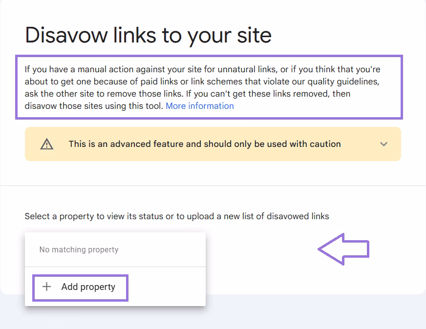 disavow links to your site in GSC