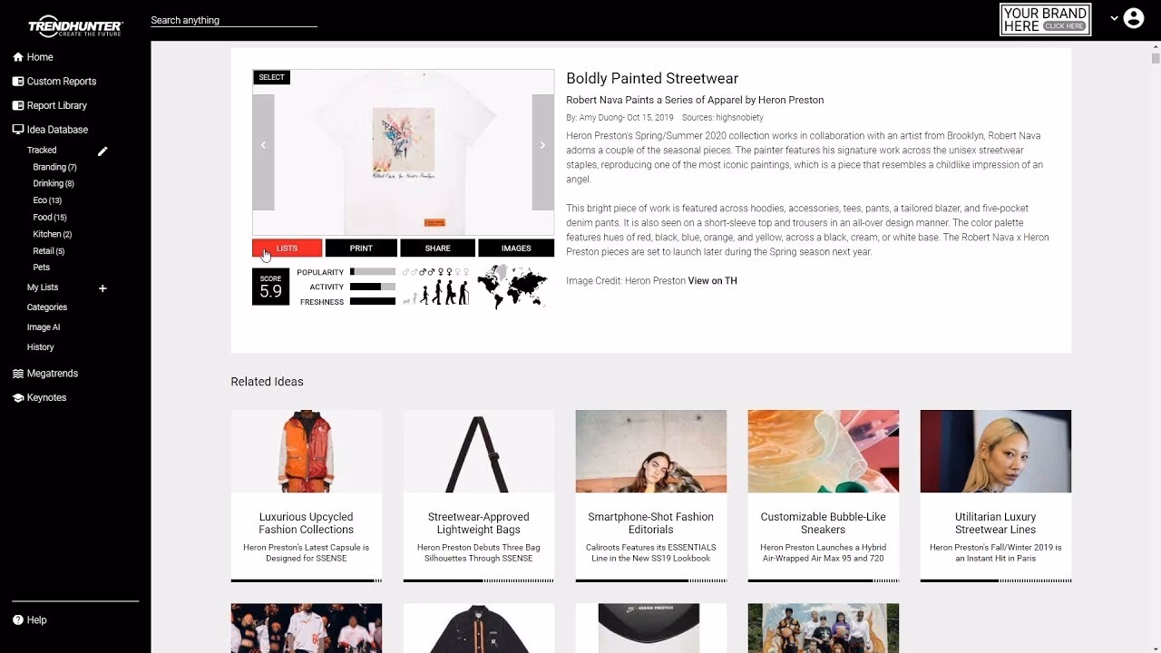 trendhunter dashboard 2