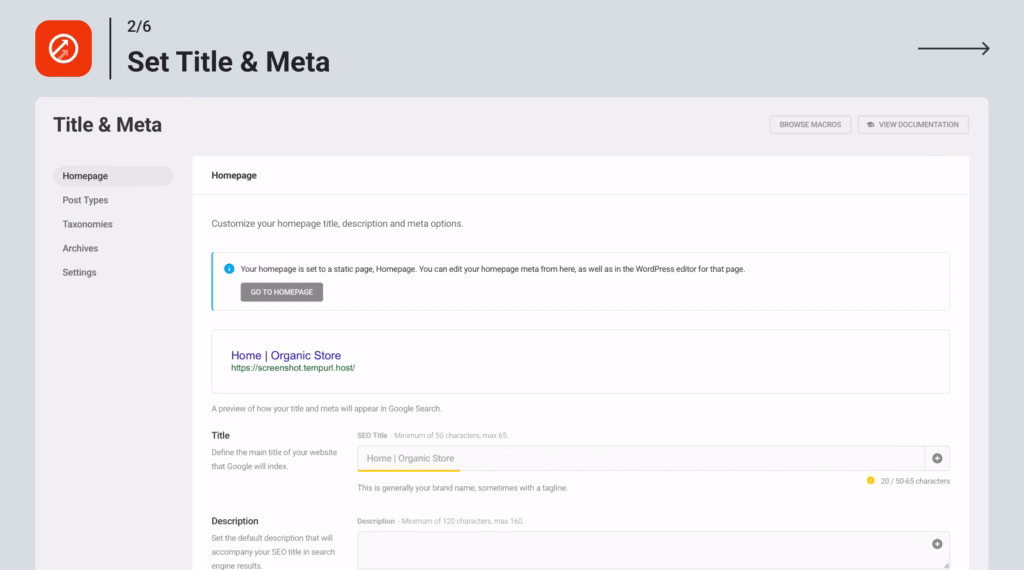 smartcrawl title and meta