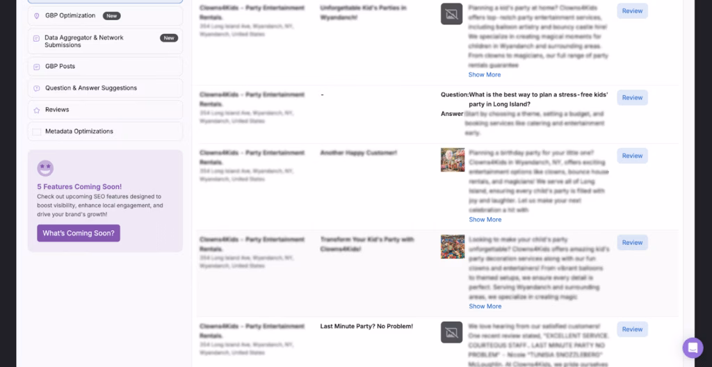 gbp galactic automate gbp tasks reviews posts q&as