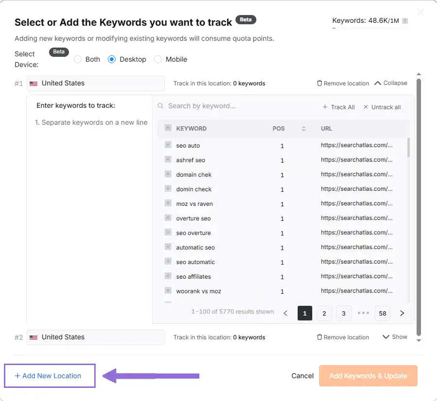 Add Multiple Locations