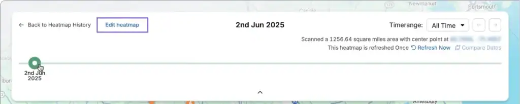 Click on an existing project and click on the top of the page.