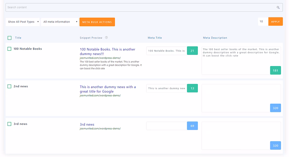 wp meta bulk content