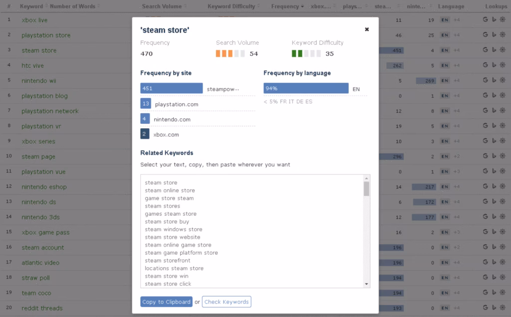 Majestic Keyword Generator 02