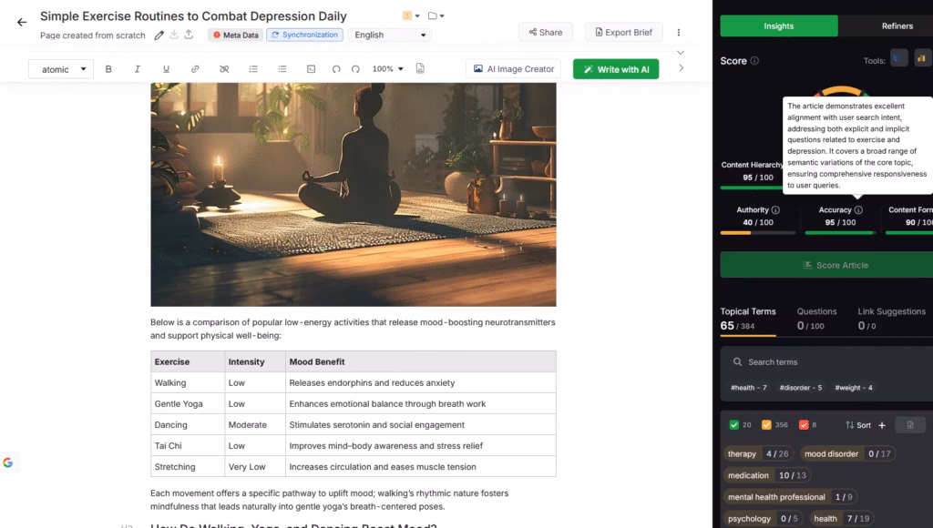 content genuis v3 editor