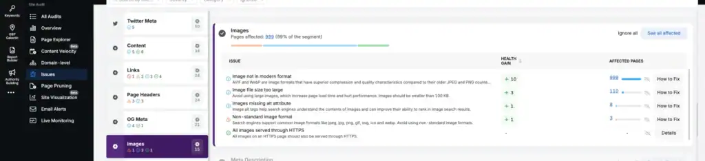 Search Atlas gives startups complete oversight of site speed, crawlability, and technical health in one platform