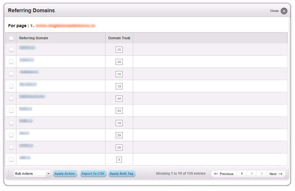 cognitiveseo top linked referring domains export
