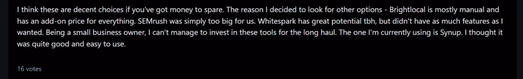 whitespark reddit comment 4