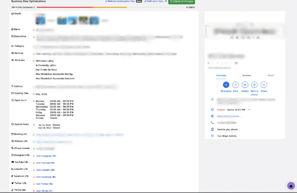 gbp automations restaurant seo